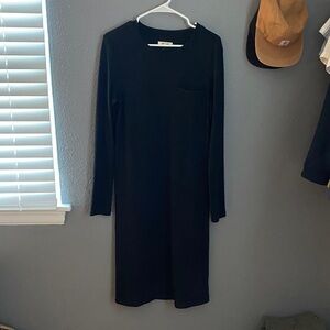 Madewell ribbed sweater midi dress